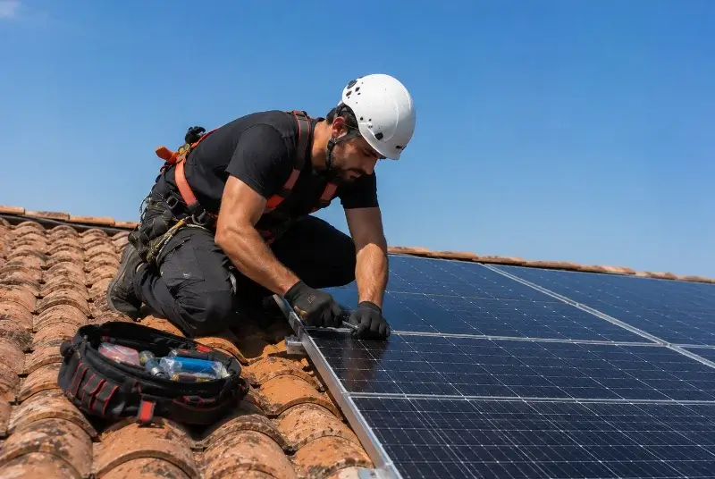 Maintenance et monitoring de panneaux solaires à Saint-Laurent-Bretagne